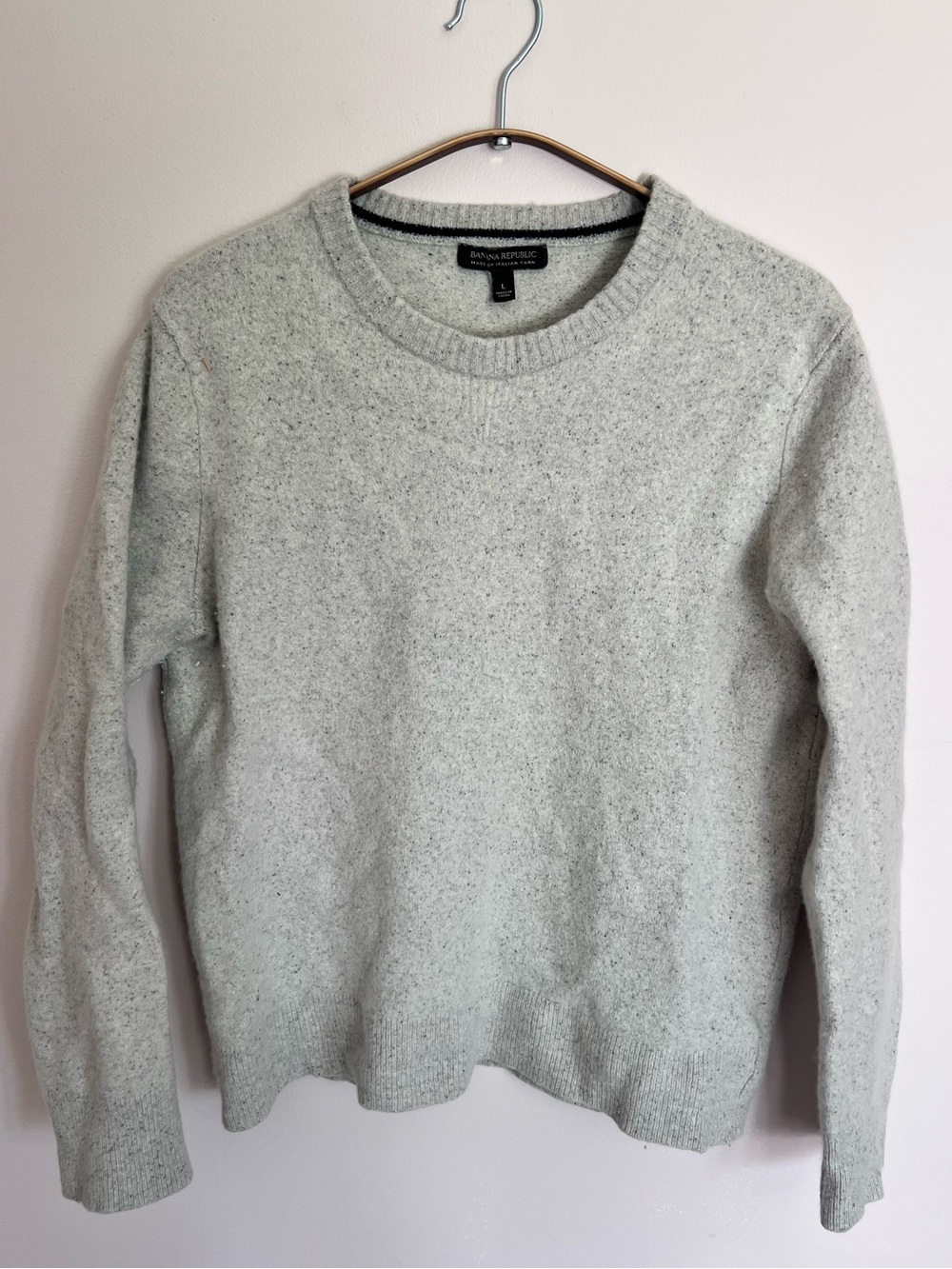 Banana Republic Women's Crewneck Sweater - Light Gray Heather